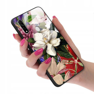 Etui GLASS do OPPO A8 2020 Case Kwiatki Lato Wzory