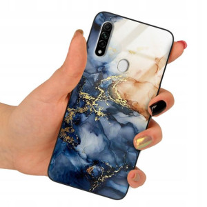 Etui GLASS do OPPO A8 2020 Obudowa Marmurki Wzory