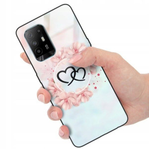 ETUI GLASS do OPPO A94 4G Miłość Walentynki Wzory