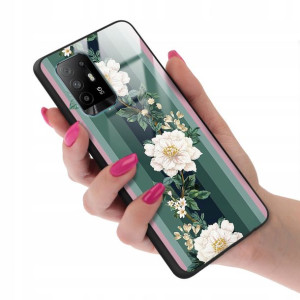 Etui GLASS do OPPO A95 4G Case Modne Kobiece Wzory