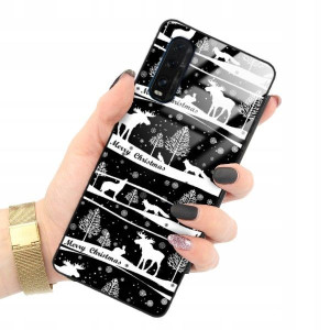 ETUI GLASS do OPPO FIND X2 Christmas Święta Wzory