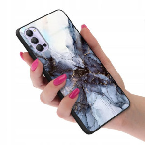 Etui GLASS do OPPO RENO 4 Case Marmurki Top Wzory