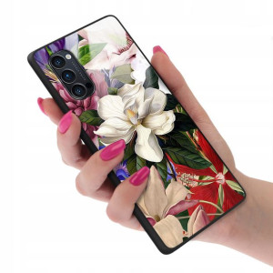 Etui GLASS do OPPO RENO 4 PRO Case Kwiatki Wzory