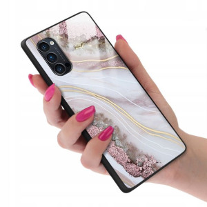 Etui GLASS do OPPO RENO 4 PRO Case Marmurki Wzory