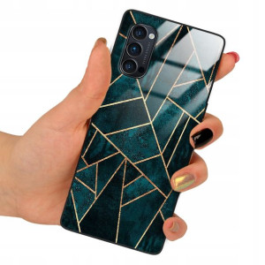 Etui GLASS do OPPO RENO 4 PRO Case Marmurki Wzory