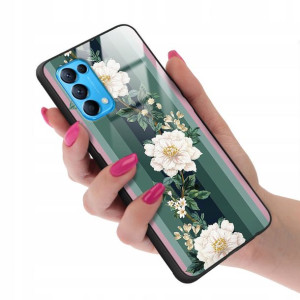 Etui GLASS do OPPO RENO 5 Case Modne Kobiece Wzory