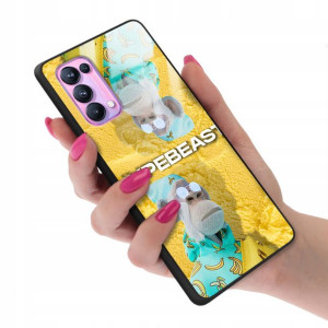 Etui GLASS do OPPO RENO 5 PRO Case Bearbrick Wzory