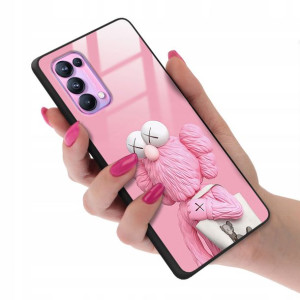 Etui GLASS do OPPO RENO 5 PRO Case Kwiatki Wzory
