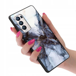 Etui GLASS do OPPO RENO 5 PRO PLUS Marmurki Wzory