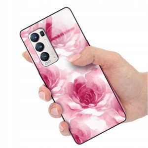 Etui Glass Do Oppo Reno 5 Pro Plus Pastelowe Wzory
