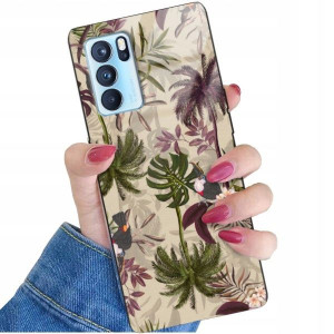 ETUI GLASS do OPPO RENO 6 Case Kwiaty Wiosna Wzory