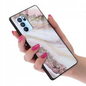 Etui GLASS do OPPO RENO 6 Case Marmurki Top Wzory