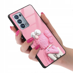 Etui GLASS do OPPO RENO 6 PRO PLUS Kwiatki Wzory