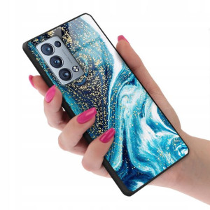 Etui GLASS do OPPO RENO 6 PRO PLUS Marmurki Wzory