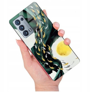 ETUI GLASS do OPPO RENO 6 PRO PLUS Pióra Top Wzory