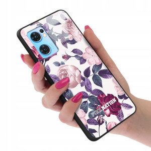 Etui GLASS do OPPO RENO 7SE 5G Case Wiosenne Wzory