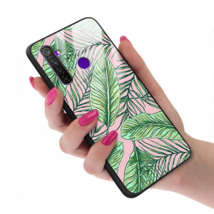 Etui GLASS do REALME 5 PRO Case Kwiatki Lato Wzory