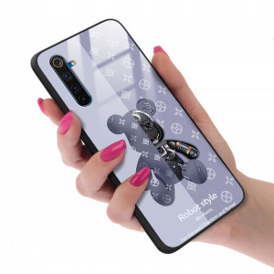 Etui GLASS do REALME 6 PRO Bearbrick Misie Wzory
