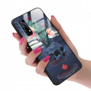 Etui GLASS do REALME 7 Case Biologist Human Wzory