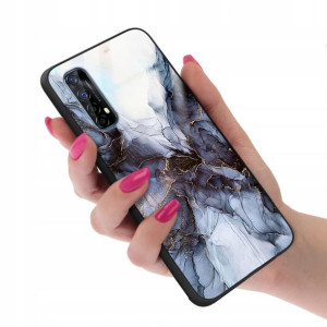 Etui GLASS do REALME 7 Case Marmurki Letnie Wzory