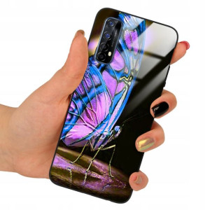 Etui Glass do REALME 7 Obudowa Motyle Case Wzory