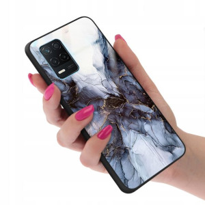 Etui GLASS do REALME 8 5G Case Marmurki Top Wzory