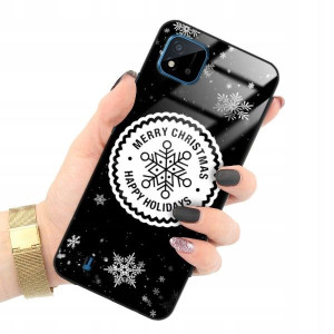 ETUI GLASS do REALME C11 2021 Święta Zima Wzory