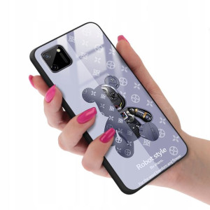 Etui GLASS do REALME C11 Bearbrick Misie Wzory