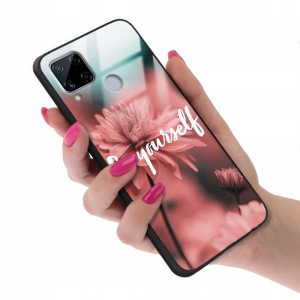 Etui GLASS do REALME C15 Case Modne Kobiece Wzory