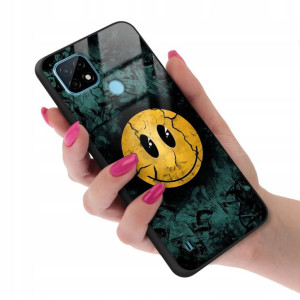Etui GLASS do REALME C21 Case Kreskówki Top Wzory