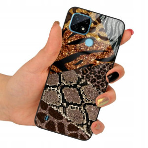Etui GLASS do REALME C21 Case Modne Piękne Wzory