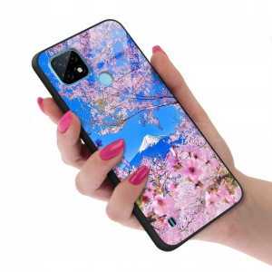 Etui GLASS do REALME C21 Case TOP Wiosenne Wzory