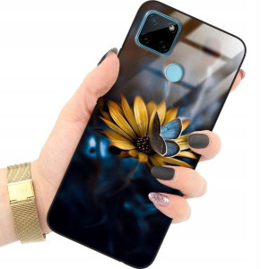 ETUI GLASS do REALME C21Y Damskie Kwiaty Top Wzory