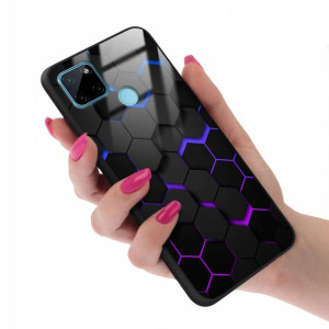 Etui Glass do REALME C21Y Kolorowe Modne Wzory