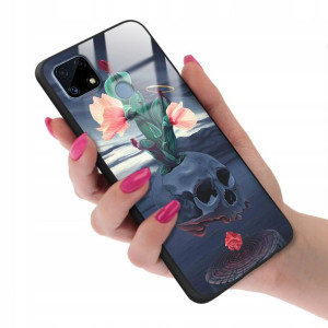 Etui GLASS do REALME C25 Case Biologia Modne Wzory