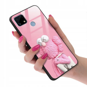 Etui GLASS do REALME C25 Case Kwiatki Lato Wzory