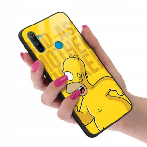 Etui GLASS do REALME C3 Case Bajki Kreskówki Wzory
