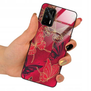 Etui Glass do REALME GT Obudowa Motyle Case Wzory