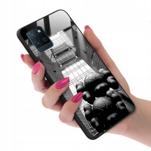 Etui GLASS do REALME V11 Bearbrick Misie Wzory