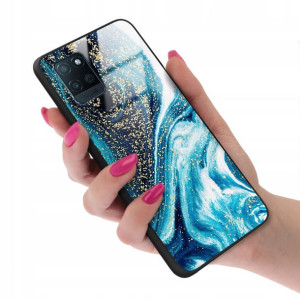 Etui GLASS do REALME V11 Case Marmurki Top Wzory