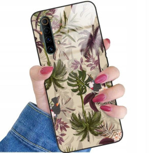 ETUI GLASS do REALME X50 5G Kwiaty Wiosenne Wzory