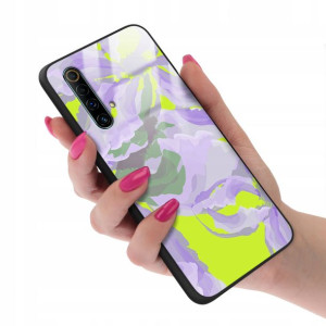 Etui GLASS do REALME X50 Case Kwiatki Lato Wzory