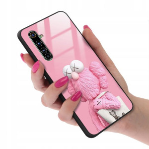 Etui GLASS do REALME X50 PRO Case Kwiaty Top Wzory