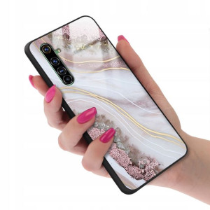 Etui GLASS do REALME X50 PRO Case Marmurki Wzory