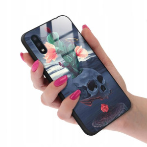 Etui GLASS do SAMSUNG A01 Case Biologiczne Wzory