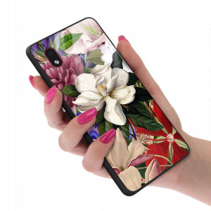 Etui GLASS do SAMSUNG A01 CORE Case Kwiatki Wzory