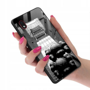 Etui GLASS do SAMSUNG A01 CORE Case Misie Wzory