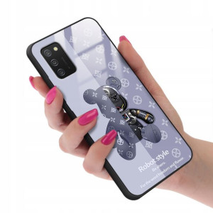 Etui GLASS do SAMSUNG A02S Bearbrick Misie Wzory