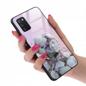 Etui GLASS do SAMSUNG A02S Case Biologiczne Wzory
