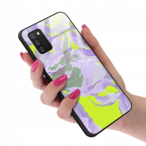 Etui GLASS do SAMSUNG A02S Case Kwiatki Lato Wzory